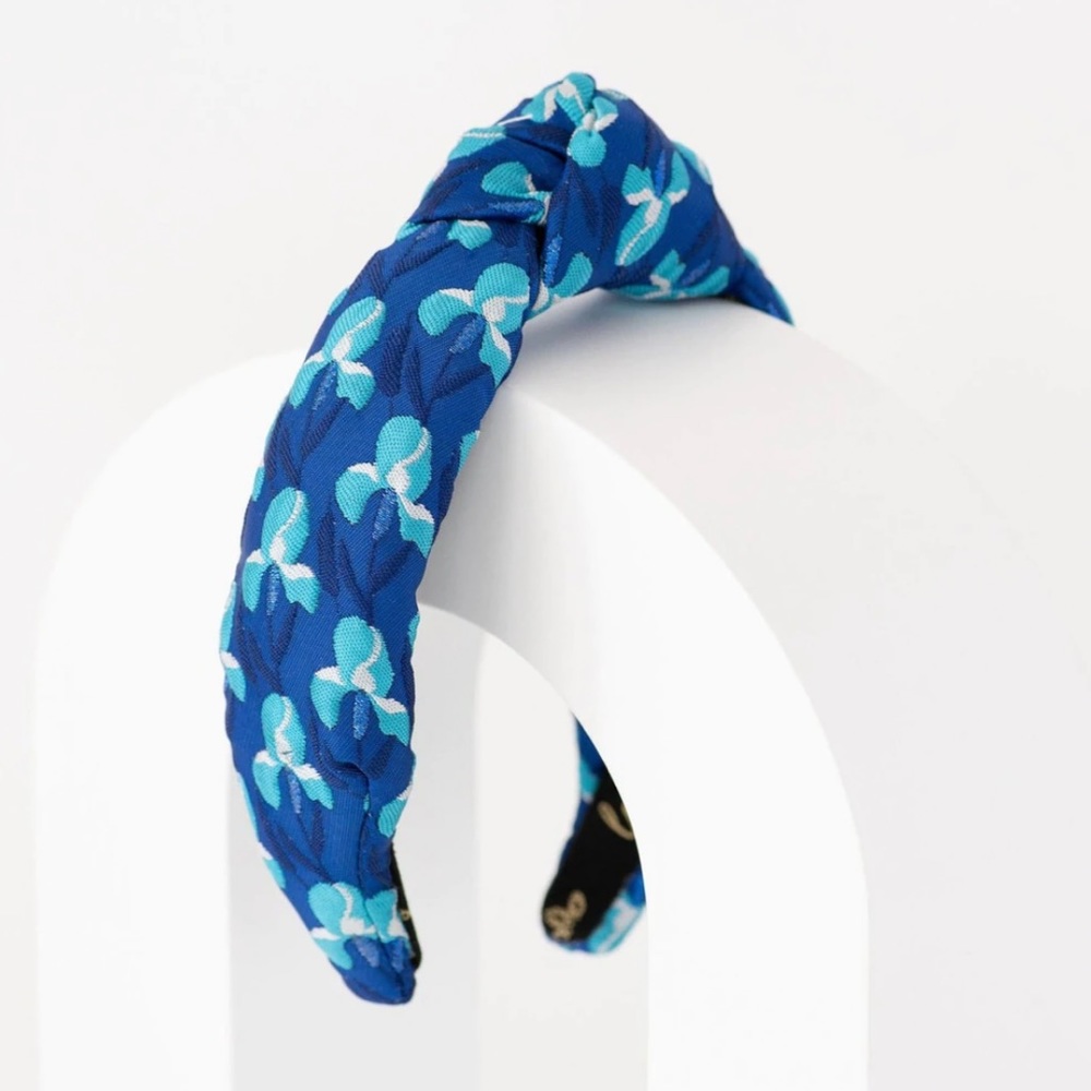 💙La Bella Blue Orchid Jacquard Headband